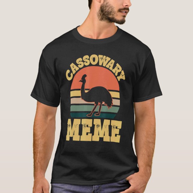 Cassowary Meme Cute Cassowary Family Party T-Shirt (Front)