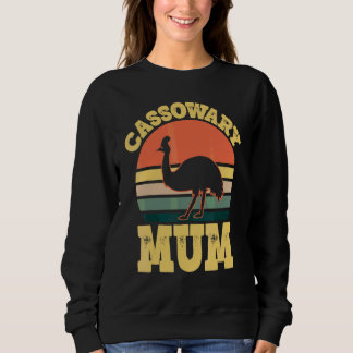 Cassowary Mum Cute Cassowary Family Party Sweatshirt