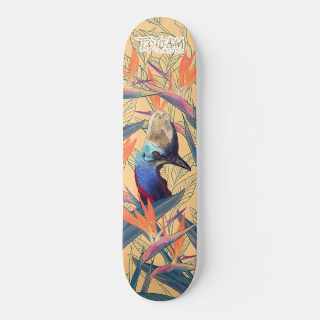Cassowary of Paradise Skateboard (Front)