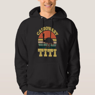 Cassowary Titi Cute Cassowary Family Party Hoodie