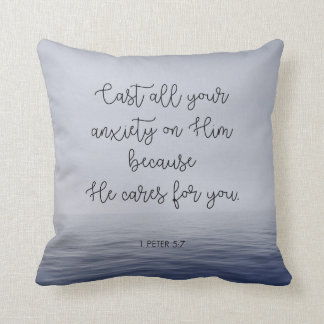 Cast All Your Anxiety on Him Cushion