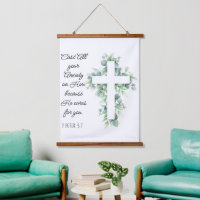 Cast All your Anxiety on Him Eucalyptus Cross