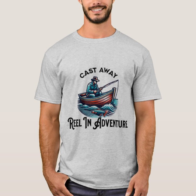 Cast Away, Reel In Adventure T-Shirt (Front)