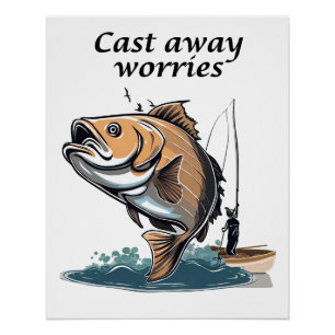 Cast Away Worries Poster