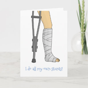 Funny Broken Get Well Cards - Well Wishes Cards | Zazzle