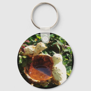 Cast iron birds key ring