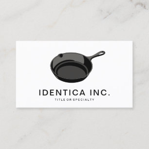 cast iron pan business card