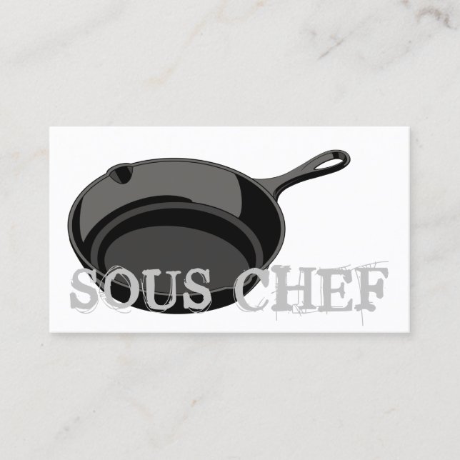 cast iron pan business card (Front)