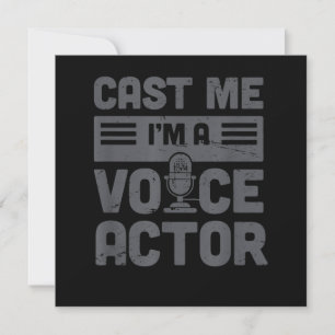 Cast Me Funny Voice-Over Artist Voice Acting Thank You Card