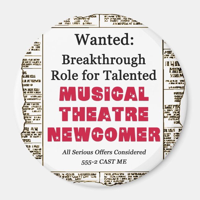 Cast Me Magnet (Front)