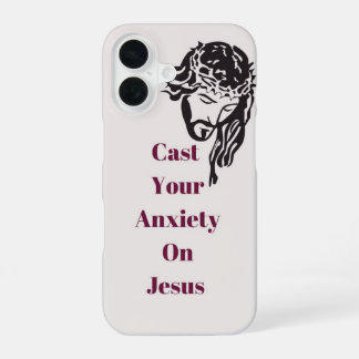 "Cast your anxiety on Jesus" IPhone 14 phone case 