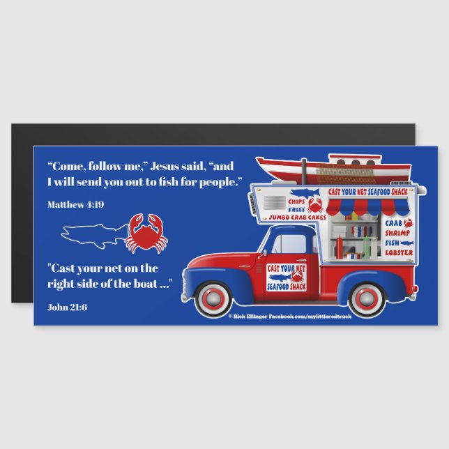 Cast Your Net magnet (Front/Back)