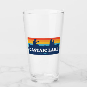 Castaic Lake California Canoe Glass
