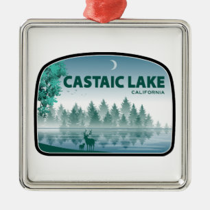 Castaic Lake California Deer Metal Ornament