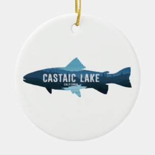 Castaic Lake California Fish Ceramic Ornament