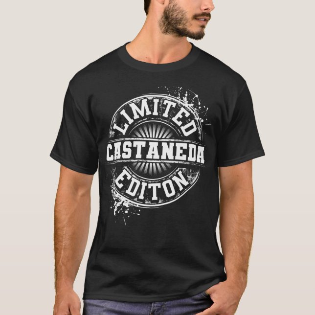 CASTANEDA Funny Surname Family Tree Birthday Reuni T-Shirt (Front)