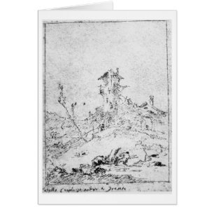 Castel Cogolo Per Andar a Trento (pen & ink on pap