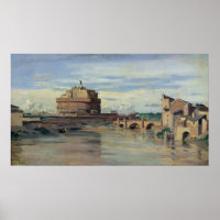 Castel Sant' Angelo and the River Tiber, Rome
