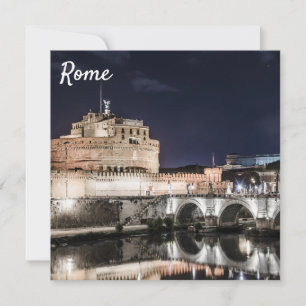 Castel Sant Angelo at night in Rome