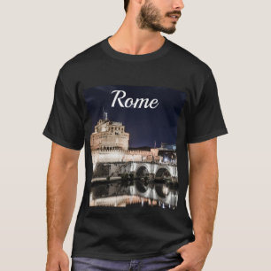 Castel Sant Angelo at night in Rome T-Shirt