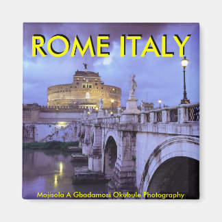 Castel Sant'Angelo and Bridge, Rome, Italy Magnet