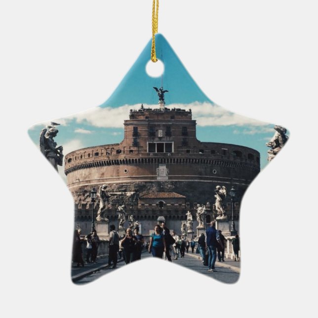 Castel Sant'Angelo Ceramic Ornament (Front)