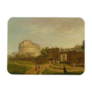 Castel Sant'Angelo, Rome, 1776 (oil on canvas) Magnet
