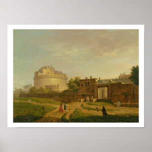 Castel Sant'Angelo, Rome, 1776 (oil on canvas) Poster