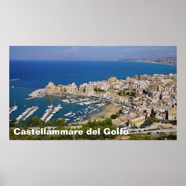 Castellammare del Golfo, Sicily Italy Poster (Front)