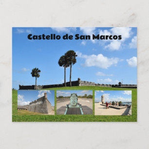 Castello de San Marcos Holiday Postcard