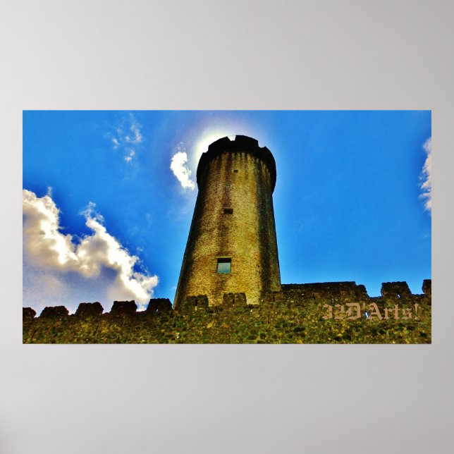 Castello di Malgrate Rapunzel Tower, Poster Print (Front)