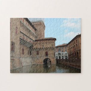 Castello e riflessi nel fossato - fotografia Pakif Jigsaw Puzzle