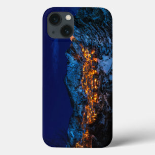 Castelmezzano, Italy - Snowy Winter Night iPhone 13 Case