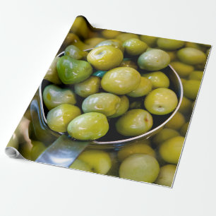 Castelvetrano Sweet Green Olives Wrapping Paper