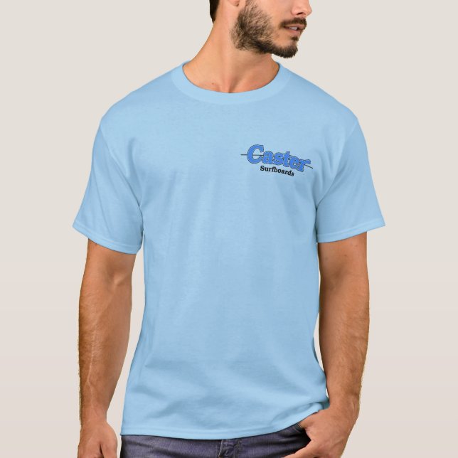 Caster T-Shirt Blue on Blue (Front)