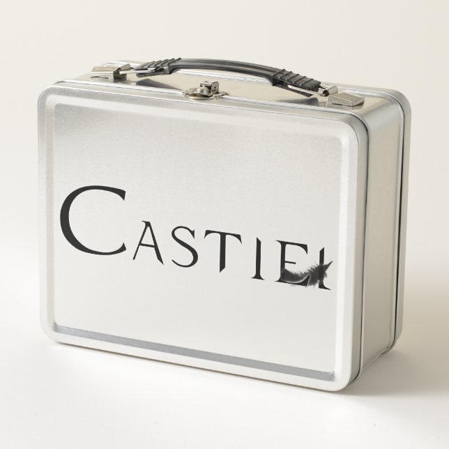 Castiel With Feather Metal Lunch Box (Front)