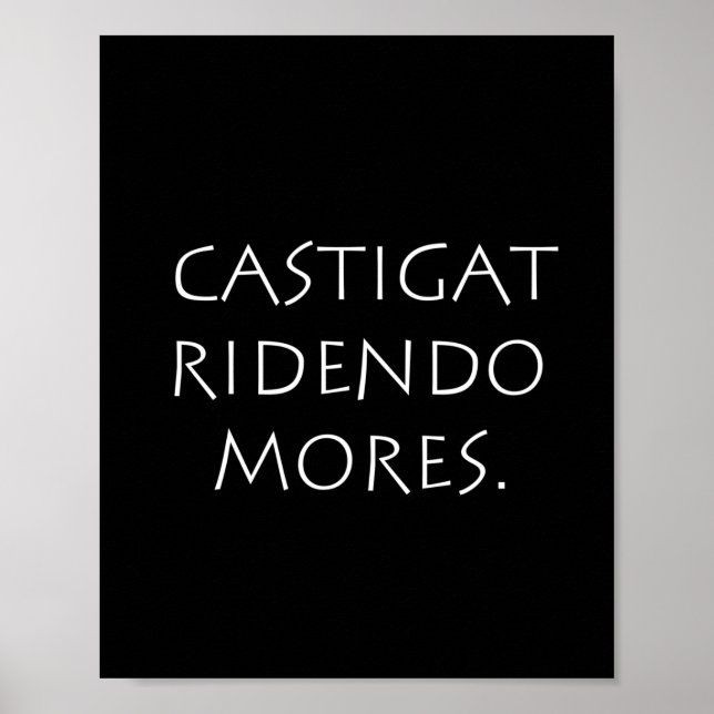 Castigat ridendo mores poster (Front)