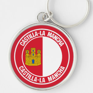 Castilla–La Mancha Round Emblem Key Ring