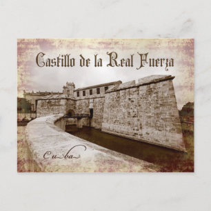 Castillo de la Real Fuerza, Havana, Cuba Postcard