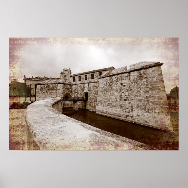 Castillo de la Real Fuerza, Havana, Cuba Poster (Front)