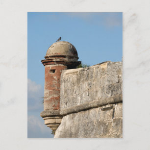castillo de san marcos postcard