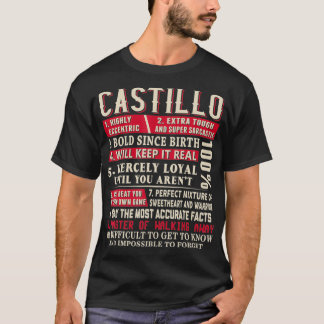Castillo Name Gift Castillo Castillo Surname T-Shirt