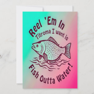 Casting a Line for Fun Invitation