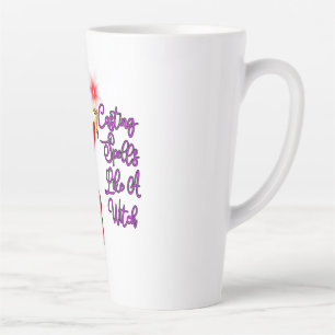 Casting Spells Like A Witch - Halloween Black Cat Latte Mug