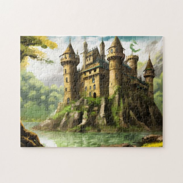 Castle 3 Easy Brain Art Puzzles Photo Puzzles Inte (Horizontal)