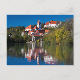 Castle and Abby by the River Postcard