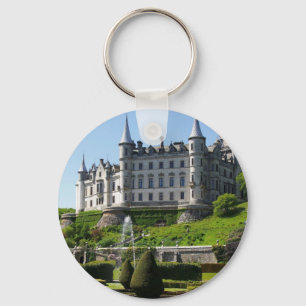 Castle and gardens key ring