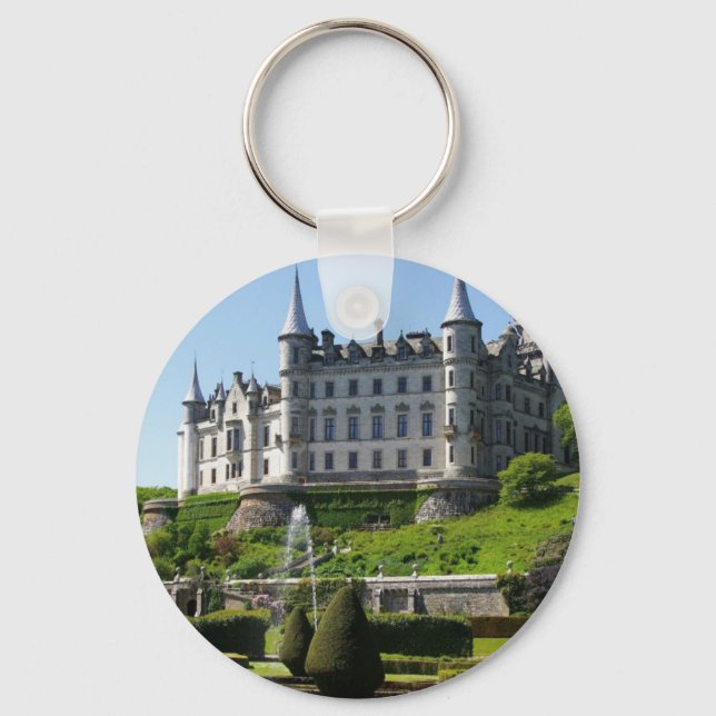 Castle and gardens key ring (Front)