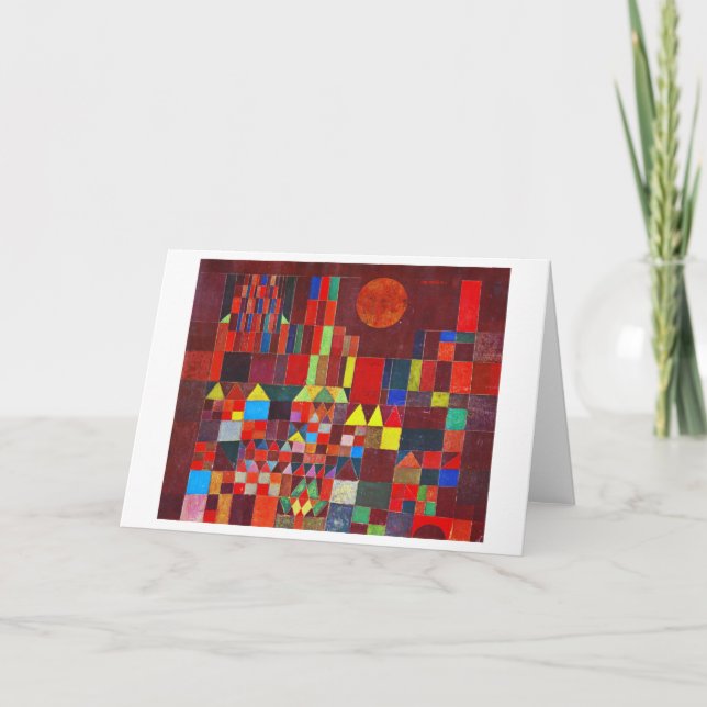 Castle and Sun, Paul Klee Card (Front)