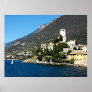 Castle at Malcesine at Lake Garda, Iyaly Poster